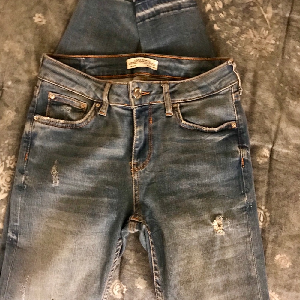 NWOT Zara Distressed Skinny Jeans 🔥❤️🔥